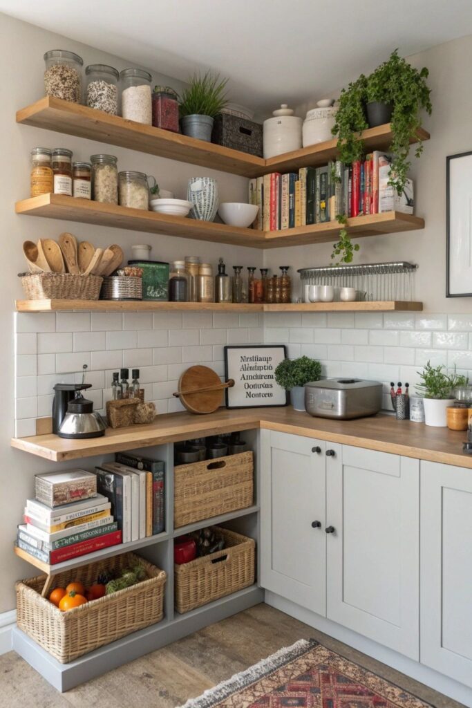 Install Floating Shelves for Extra Storage