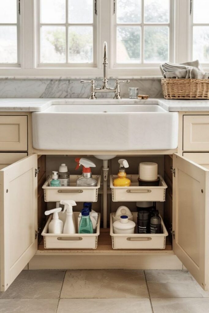 Install Under-Sink Storage Solutions