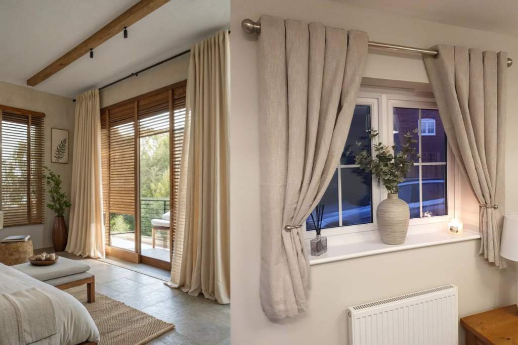 curtains over blinds