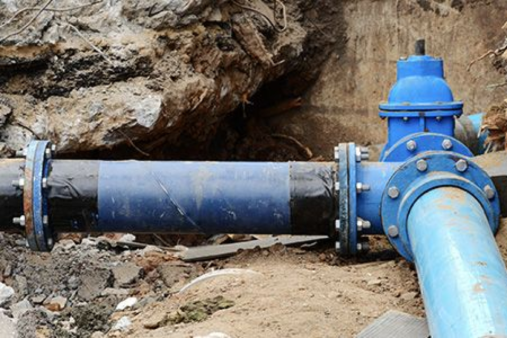 replace sewer line