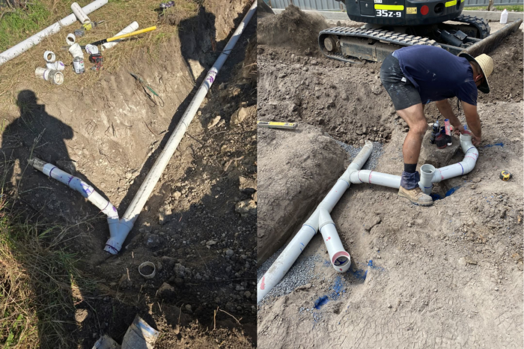 replace sewer line