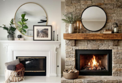 what size mirror for a 60 inch mantle