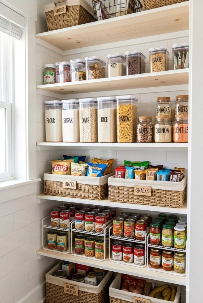 Use Clear Storage Containers for Pantry Items