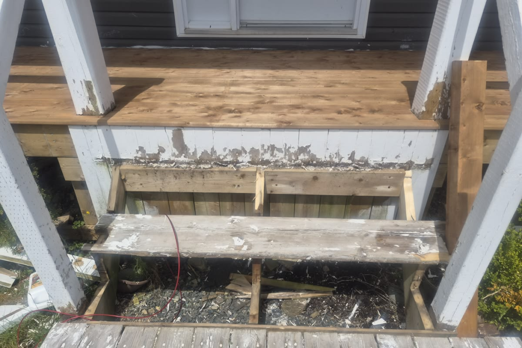 sinking porch